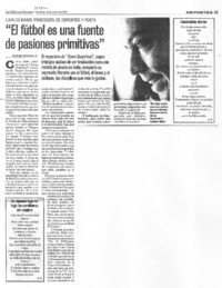 "El fútbol es una fuente de pasiones primitivas" [entrevista]