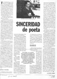 Sinceridad de poeta [entrevista]