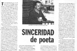 Sinceridad de poeta [entrevista]