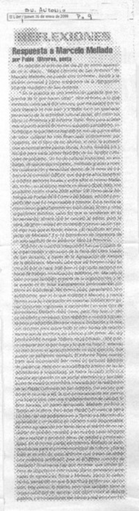 Respuesta a Marcelo Mellado