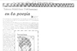 Tatiana Maldifassi Pohlhammer en la poesía
