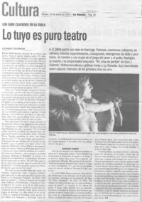 Lo tuyo es puro teatro