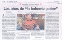 Los Años de "la bohemia pobre"