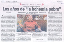 Los Años de "la bohemia pobre"