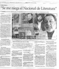 Se me niega el Nacional de Literatura [entrevista]