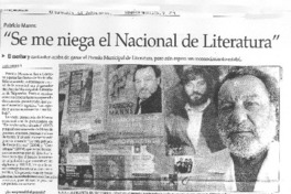 Se me niega el Nacional de Literatura [entrevista]