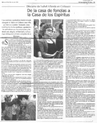 De la casa de fonolas a la casa de los espíritus