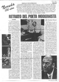 Retrato del poeta modernista