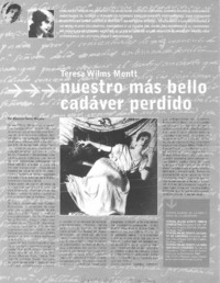 Teresa Wilms Montt nuestro más bello cadáver perdido