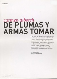 Carmen Alborch de plumas y armas tomar (entrevistas)