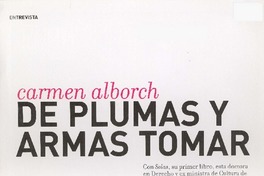 Carmen Alborch de plumas y armas tomar (entrevistas)