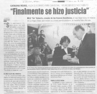 "Finalmente se hizo justicia"
