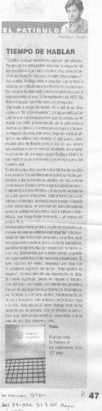 Tiempo de hablar