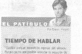 Tiempo de hablar
