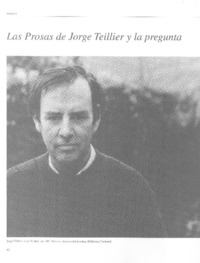 Las Prosas de Jorge Teillier y la pregunta por la identidad chilena