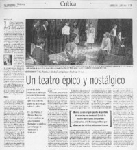 Un teatro épico y nostálgico