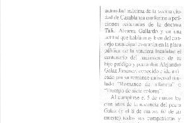 Centenario del poeta Alejandro Galaz