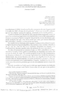 Pablo Neruda en la guerra y exilio de los poetas republicanos