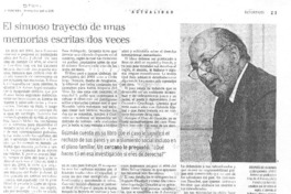 El Sinuoso trayecto de unas memorias escritas dos veces