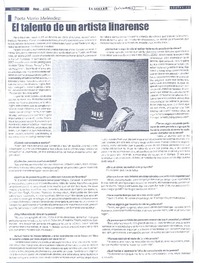 El talento de un artista linarense [entrevista]