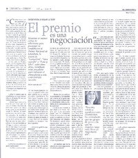 El premio es una negociación [entrevista]