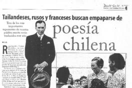 Tailandeses, rusos y franceses buscan empaparse de poesía chilena