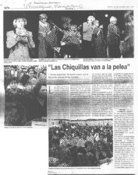 Las chiquillas van a la pelea