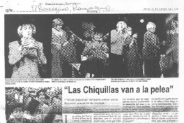 Las chiquillas van a la pelea