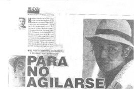 Para no agilarse (entrevistas)