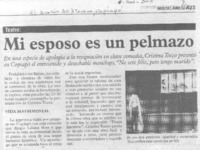 Mi esposo es un pelmazo