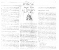 Angel Pino y el centenario de Zig Zag