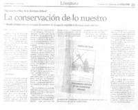 La Conservación de lo nuestro