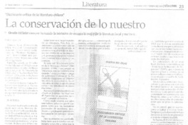 La Conservación de lo nuestro
