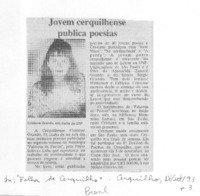 Jovem cerquilhense publica poesias