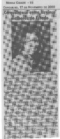 Cerquihlense entre as cinco melhores do Estado