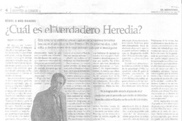 ¿Cuál es el verdadero Heredia?