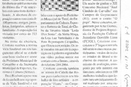 Cristiane Grando faz sucesso em suas exposicioes em Cerquilho