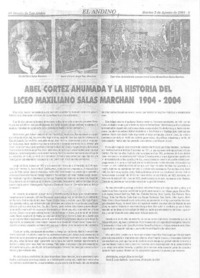 Abel Cortez Ahumada y la Historia del Liceo Masimiliano Salas Marchán