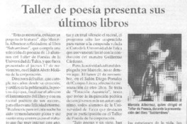Taller de poesía presenta sus últimos libros