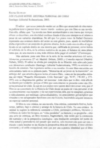 Los Platos rotos. Historia personal de Chile