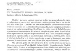 Los Platos rotos. Historia personal de Chile