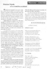 Patricia Tejeda o la cromática realidad