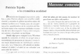 Patricia Tejeda o la cromática realidad