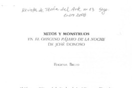 Mitos y monstruos
