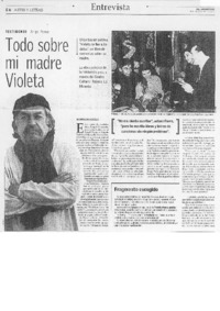 Todo sobre mi madre Violeta [entrevista]