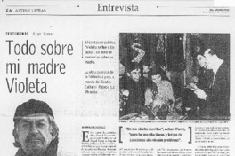 Todo sobre mi madre Violeta [entrevista]