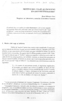 Motivo del viaje al infierno en Adán Buenosayres