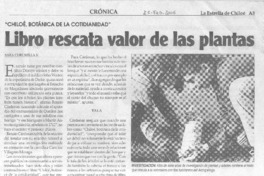 Libro rescata valor de las plantas