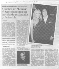 Quiebre de "Kenita" y Zamorano inspira novela de escándalos y farándula