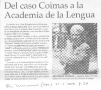 Del caso coimas a la Academia de la Lengua